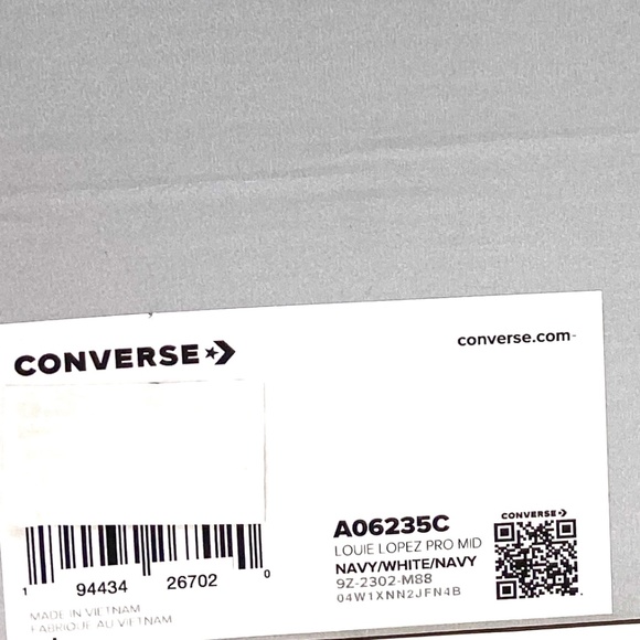 Converse Cons Louie Lopez Pro Suede Sneakers Women's Mid Top White Navy A06235C - Picture 9 of 9